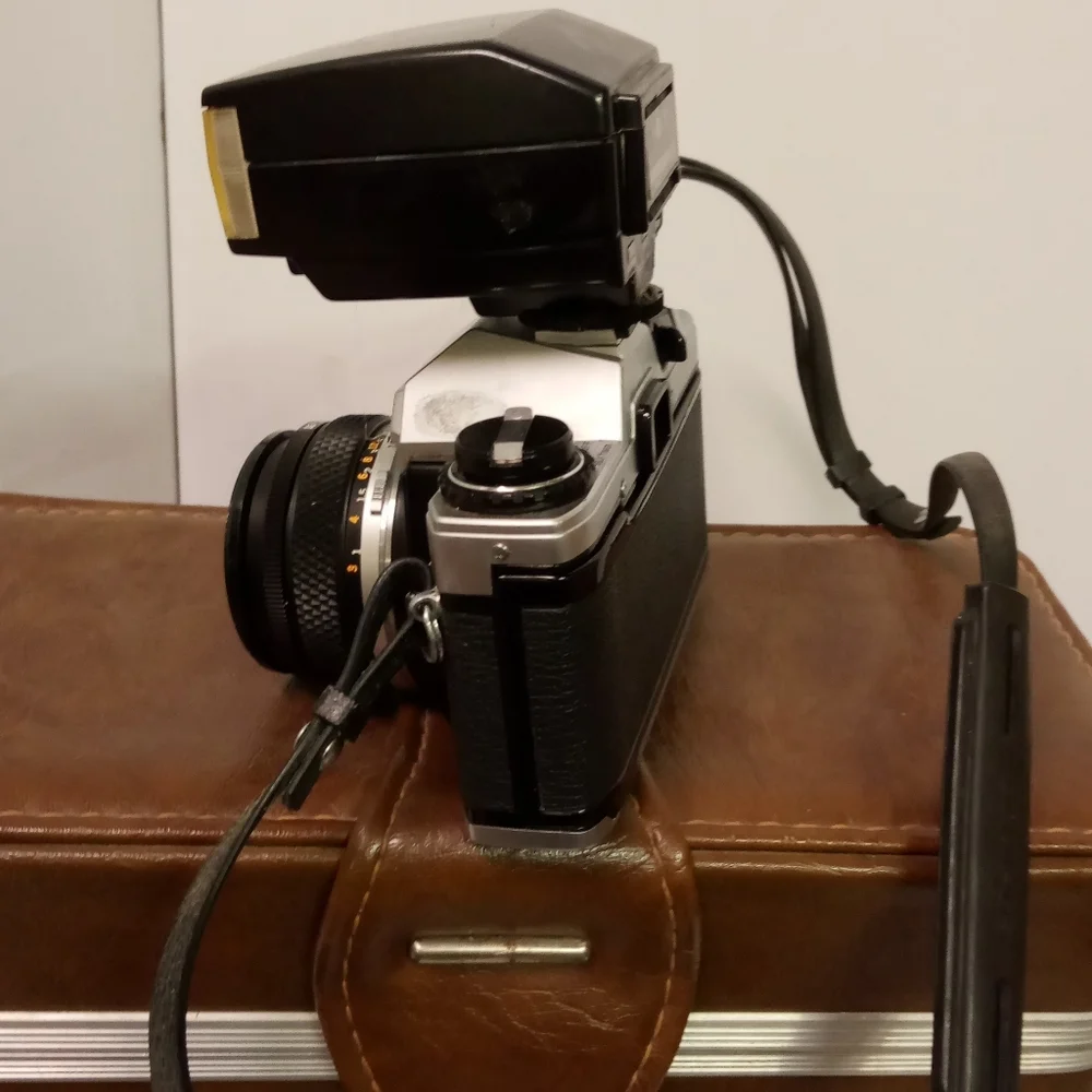 Vintage Olympus Camera & Complete Accessories Estate Sale